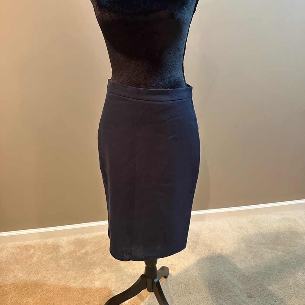 J. Crew Navy Pencil Skirt - Women's